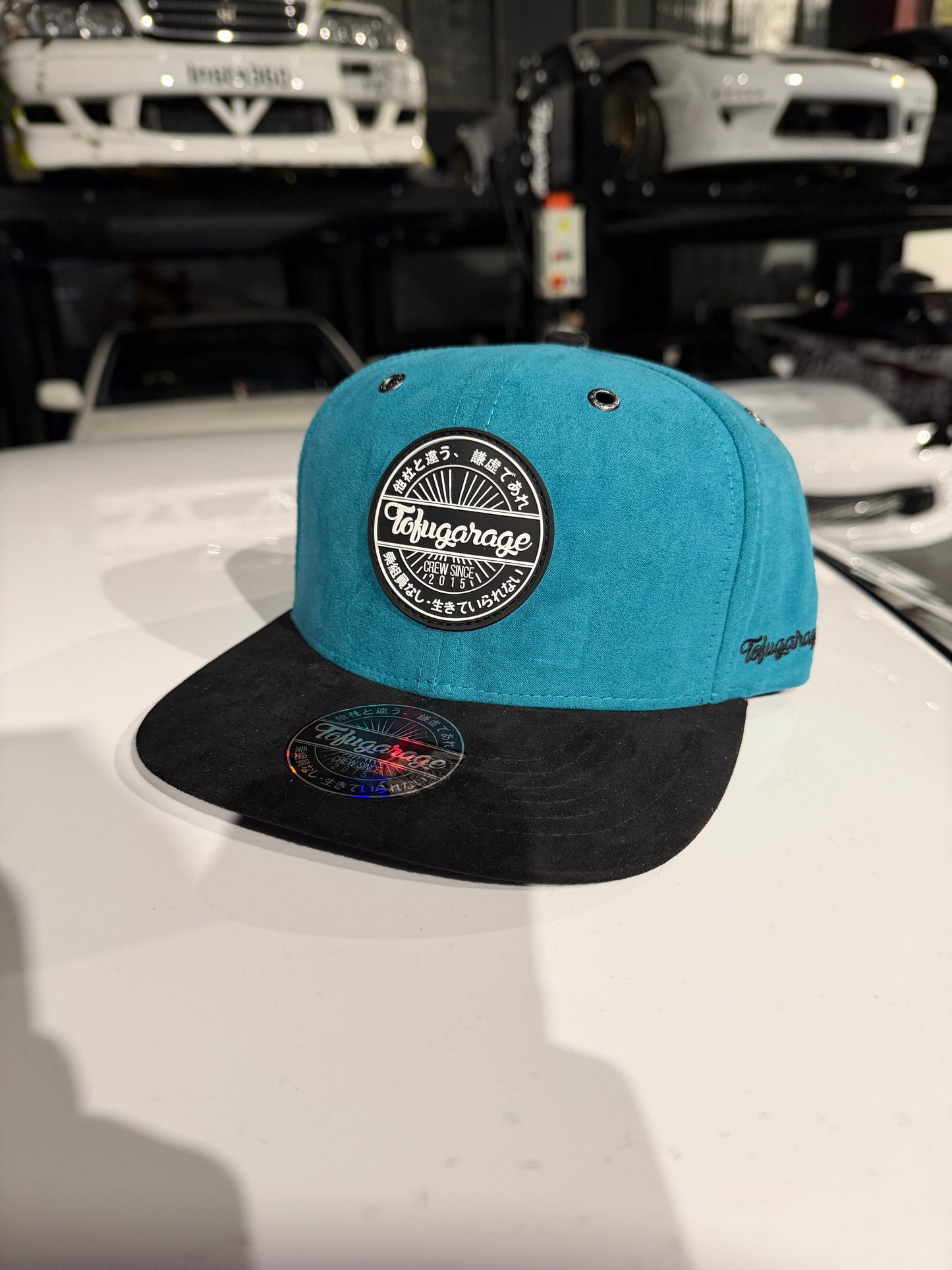BLUE BADGE TOFUGARAGE SNAPBACK CAP