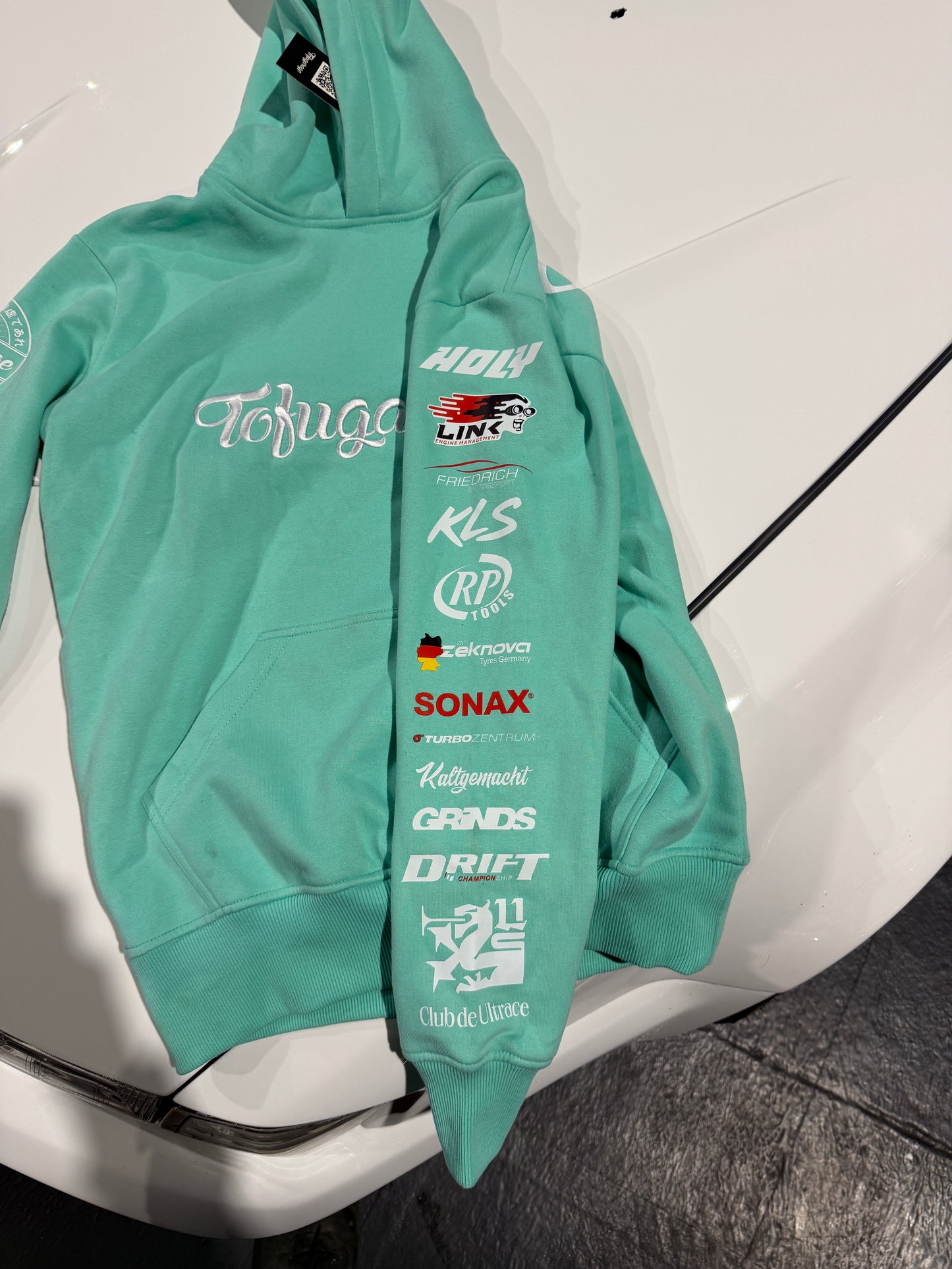 TOFUGARAGE MOTORSPORT DIVISION MINT HOODIE