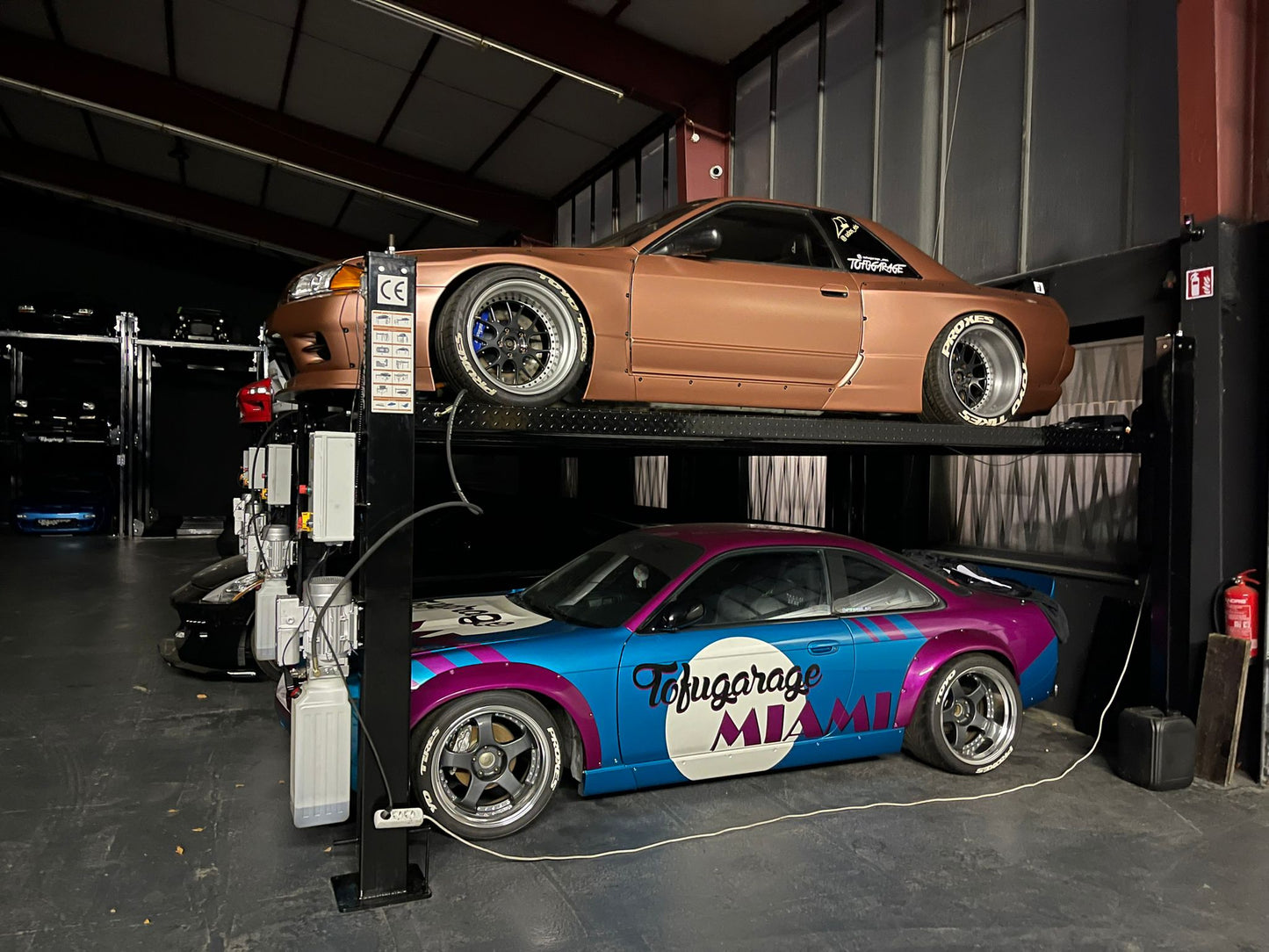 4 Post Lift Double Stacker / 4 Säulen 2 Etagen Parkbühne