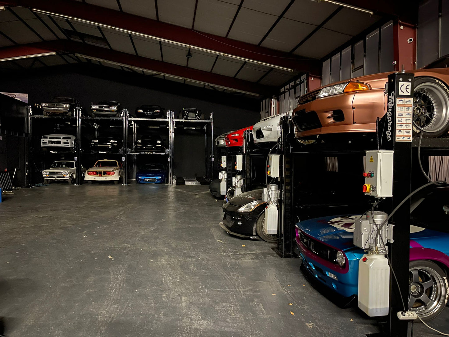 4 post Tripple stacker Parking - dreifach Parkbühne 4 Säulen