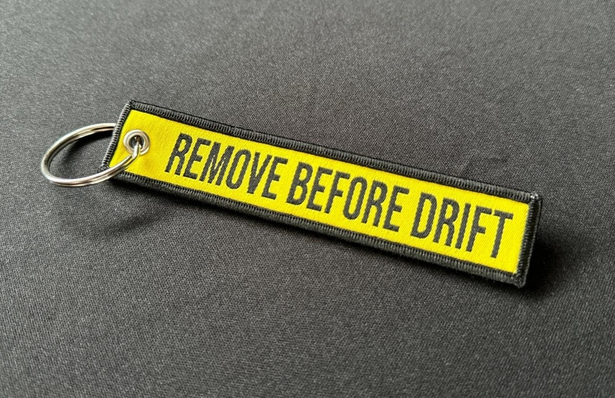 Remove Before Drift Flighttag YELLOW