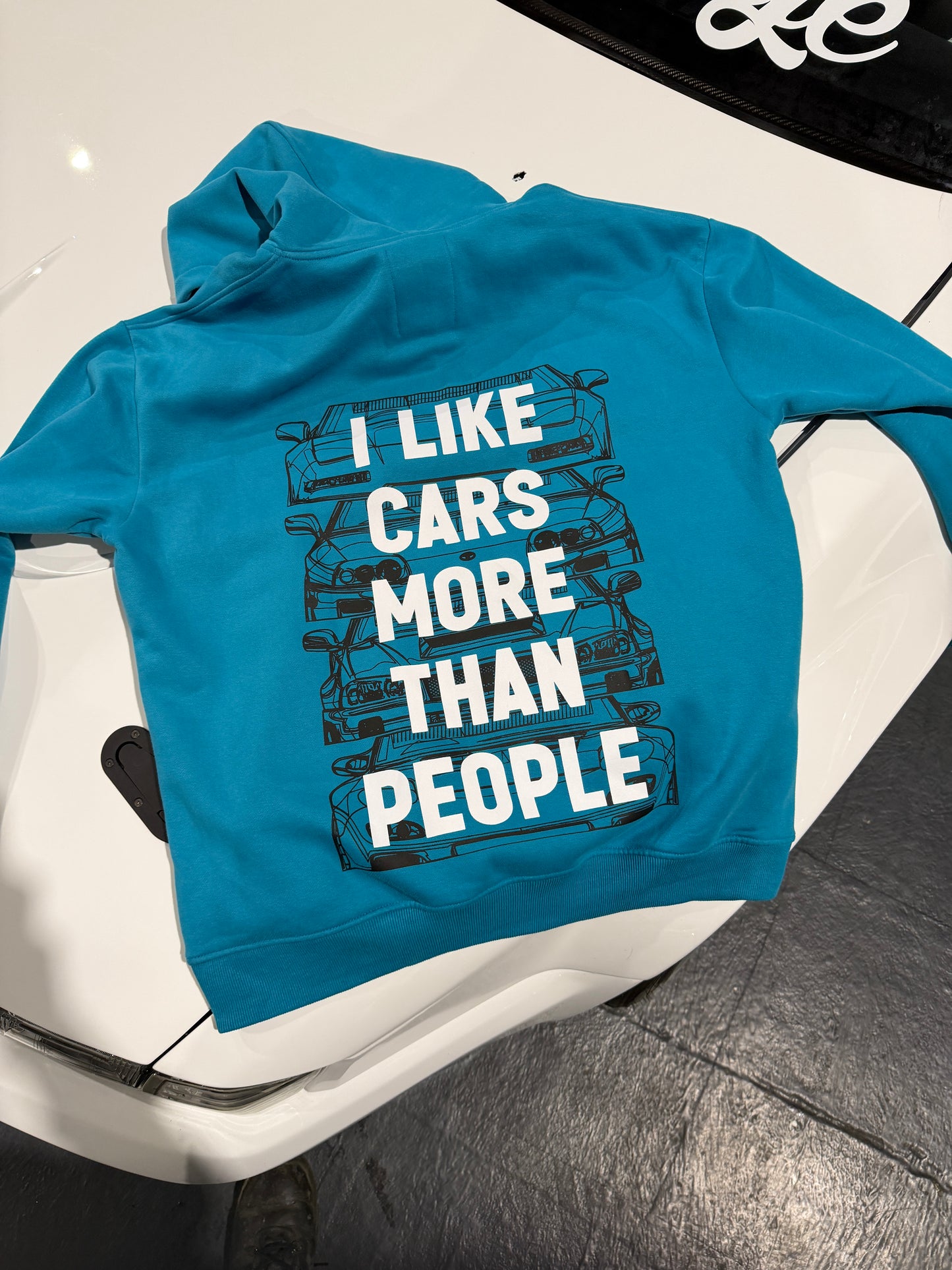 I LIKE CARS MORE THAN PEOPLE - HOODIE