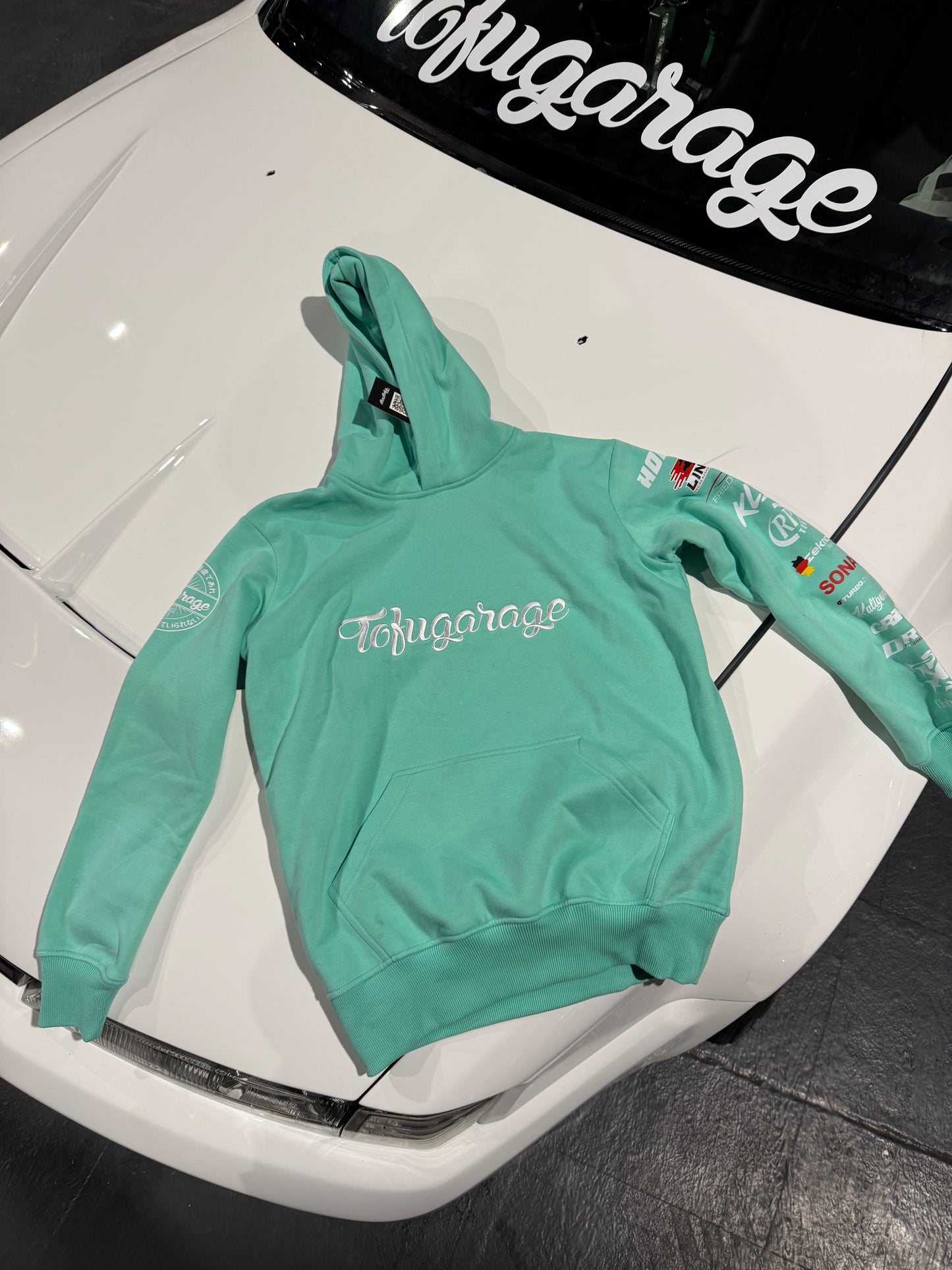 TOFUGARAGE MOTORSPORT DIVISION MINT HOODIE