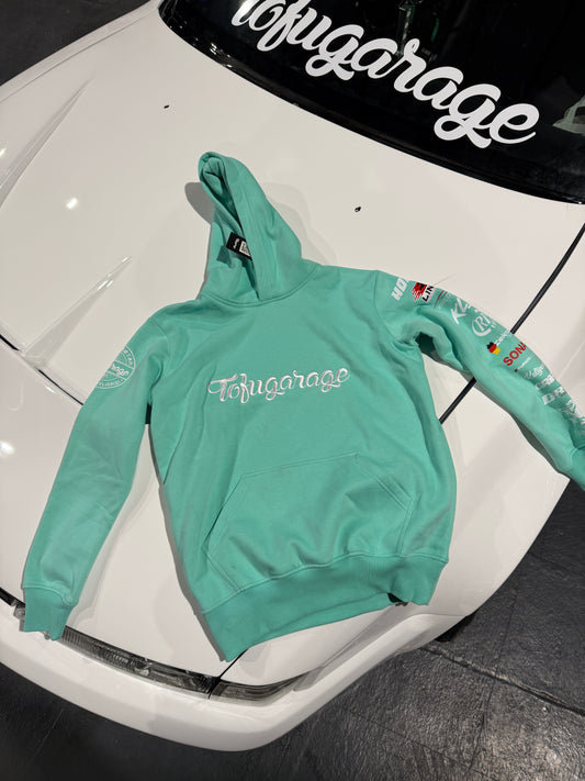 TOFUGARAGE MOTORSPORT DIVISION MINT HOODIE