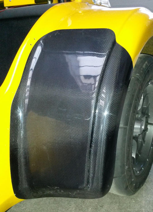 Westfield ZK rear carbon stone chip guard (pair), for detachable arch - Carbon Kotflügelschutz für Classic ZK Karosserie (Paar) (Copy)